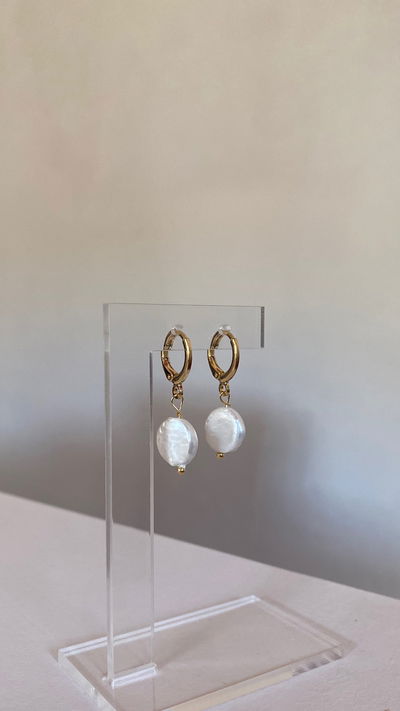 argollitas sunshine pearl nácar