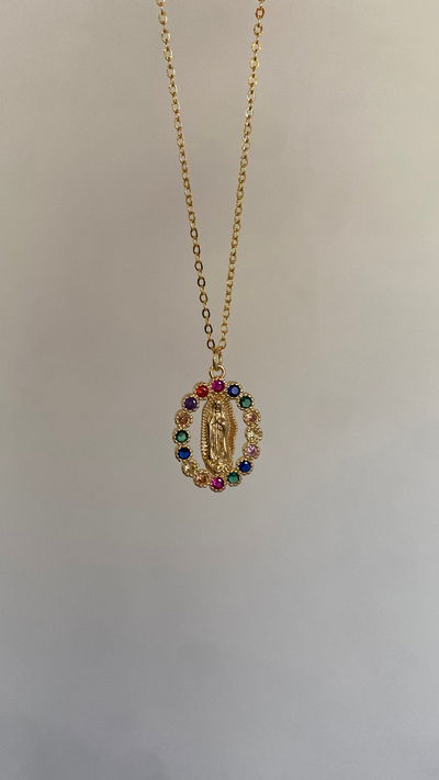 collar virgen de guadalupe 