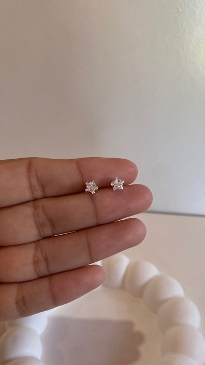 aros estrellitas pequeñas