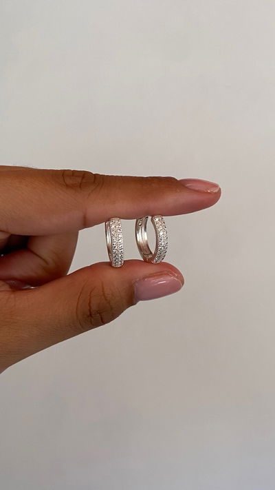 argollitas doble zircon 15mm
