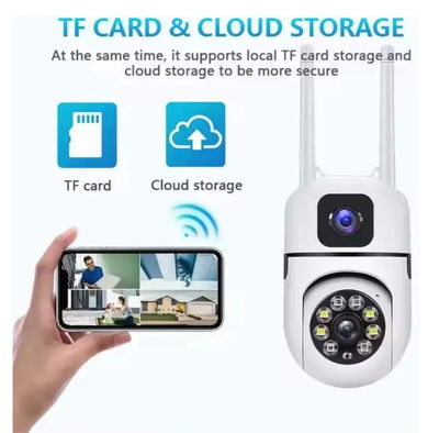 Camara IP WiFi Interior / Exterior Doble Lente