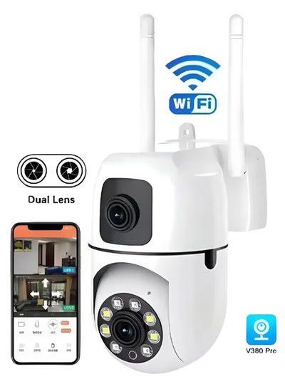 Camara IP WiFi Interior / Exterior Doble Lente