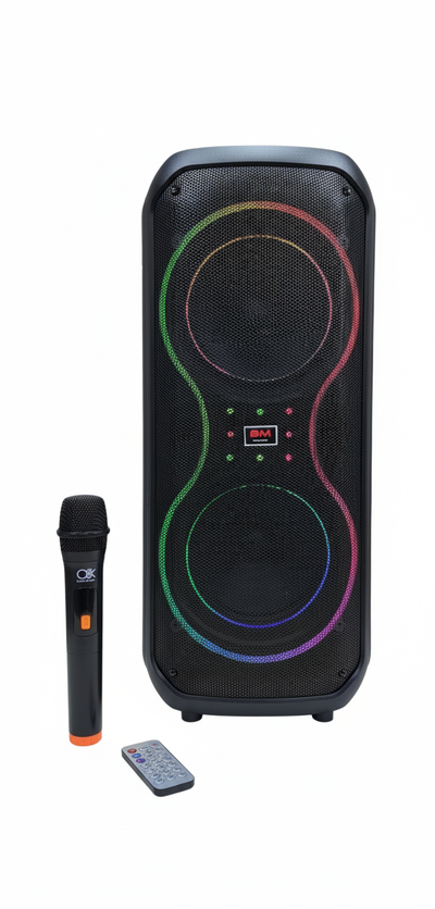 Parlante Bluetooth 2 x 8" 600w