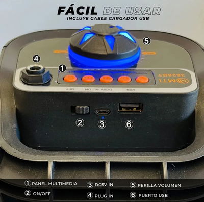 Parlante Bluetooth 2 x 4" 25w