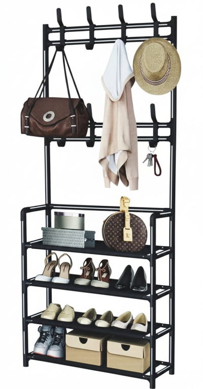 Perchero + 4 Estantes