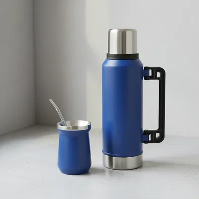 Kit Matero Termo 1.2 Litros + Mate 160ml + Bombilla