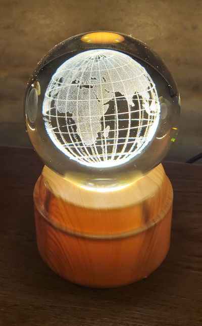 Esfera Cristal Decorativa Fija