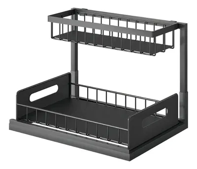 Organizador Cocina Metal. Condimentero. Bandeja Inferior Deslizable