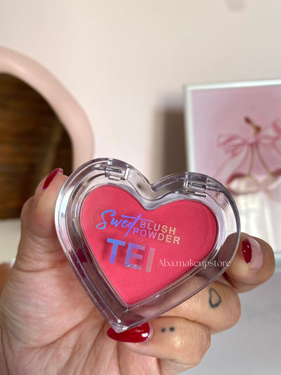 Blush polvo Corazon Tei