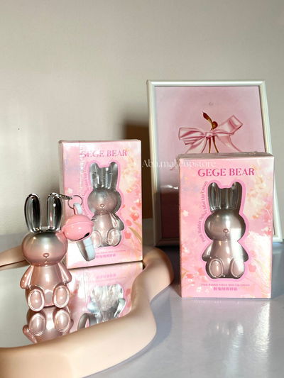 Gege bear pink rabit velvet mist