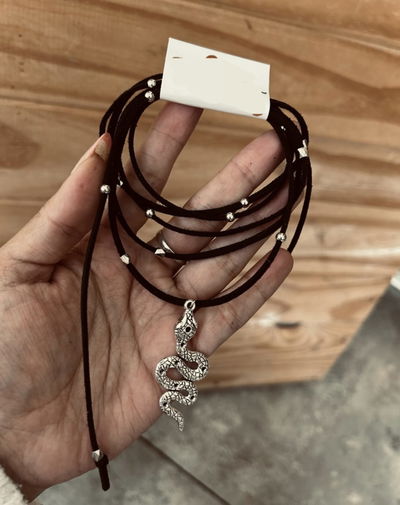 Choker/ Lazo multiuso con serpiente
