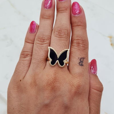 Anillo Mariposa Negra