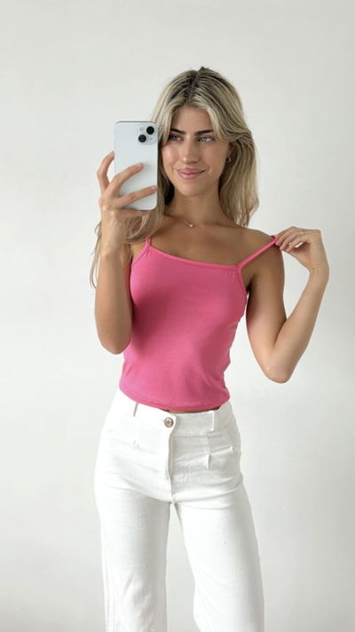 Musculosa Básica Fucsia 