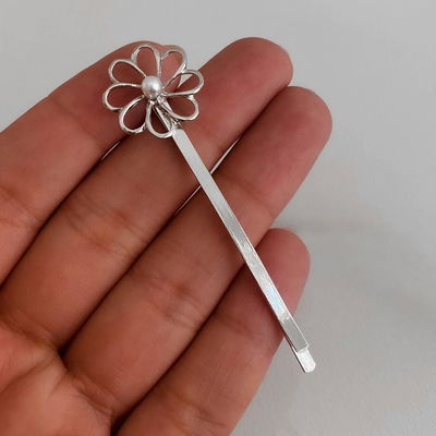 Hebilla Flor con Perla