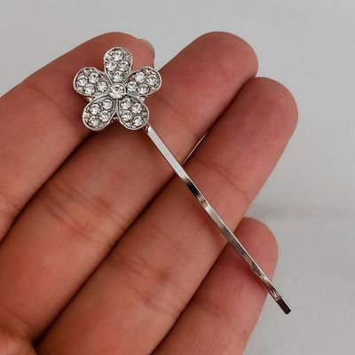 Hebilla Flor con Strass