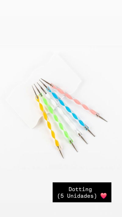 Dotting X5 U. dobles para deco de uñas.