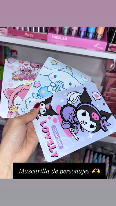 Mascarilla hidratante de personajes