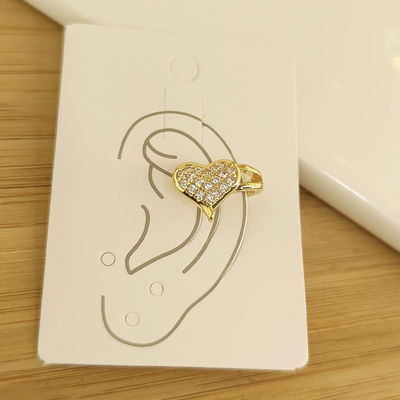 Cuff corazon brilloso.
