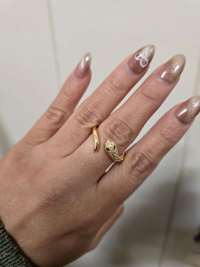 Anillo serpiente, falange/regulable.