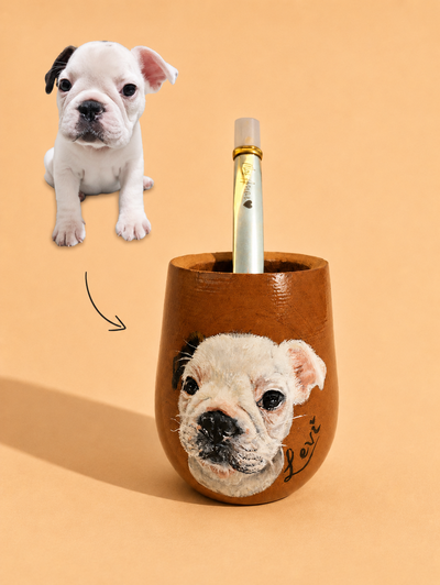Mate con retrato de mascotas