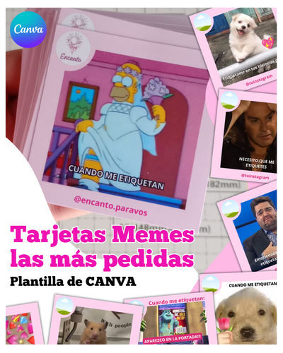 Tarjetas Memes - Plantilla de Canva