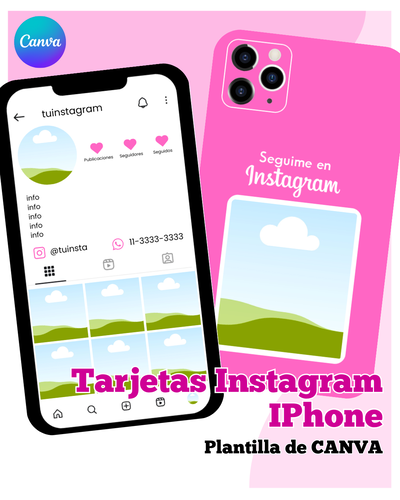 Tarjetas Instagram IPhone - Plantilla de Canva