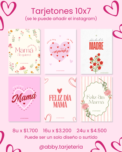TARJETON 7X10 - DIA DE LA MADRE