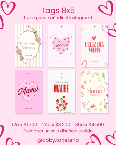 TAGS 8X5 - DIA DE LA MADRE