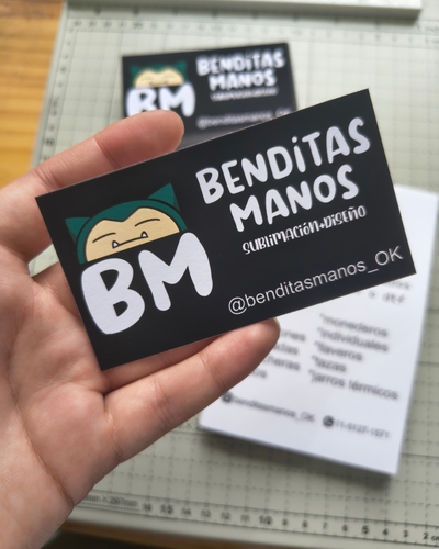 Tarjetas personales 9x5 Simple faz - Papel mate 180gr