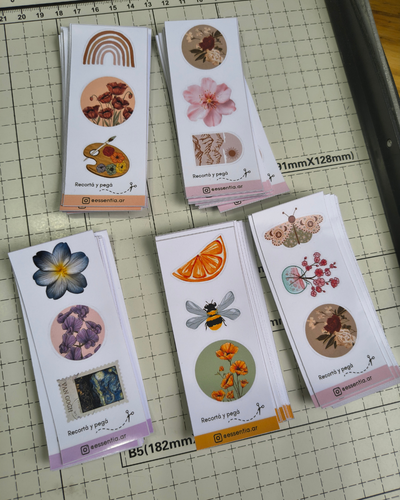 Tiras de Stickers 4x10 (Para recortar)