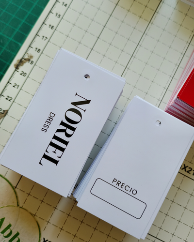 Tag 4x7 Doble faz - Papel mate 180gr