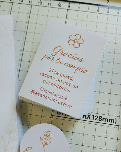 Tag 5x7 Doble Faz - Papel mate 180gr