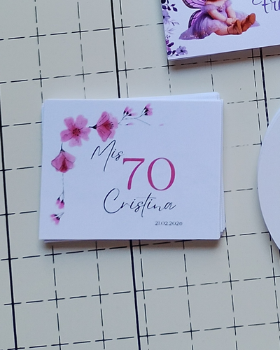 Tarjeta 4x5 - Papel mate 180gr