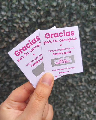 PROMO | Raspaditas 6x5 - papel mate 180gr