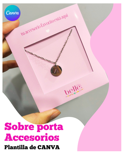 Sobre porta accesorios - Plantilla de Canva