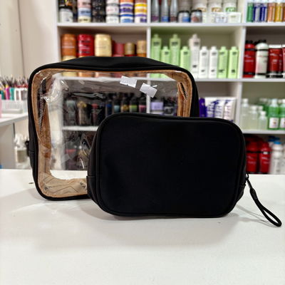 Doble Neceser transparente y negro | Amayra