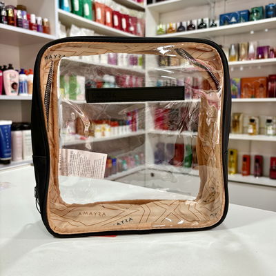 Neceser transparente y negro | Amayra