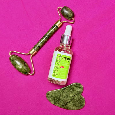 Guasha + Rodillo de Jade + Serum Mely Tratamiento para poros