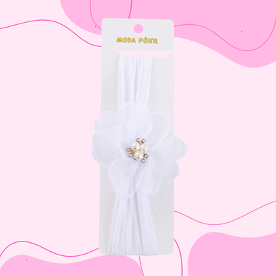 Vincha para bebé Flor strass