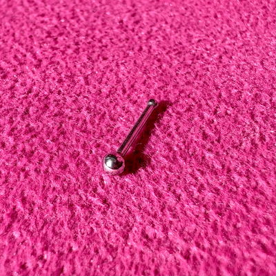 Piercing bolita acero