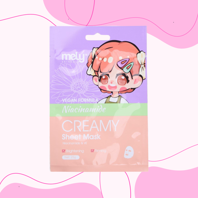 Máscara NIACINAMIDE CREAMY SHEET | Mely