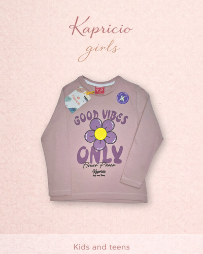 Remera M/L Nena kids talle 1 al 8 