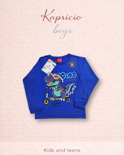 Remera M/L Nene kids talle 1 al 8 
