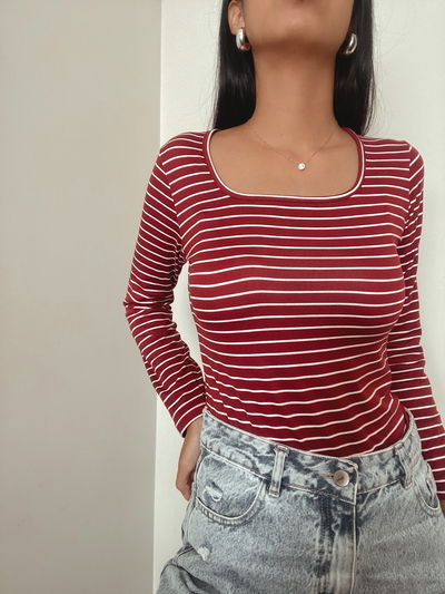 Body rayado modal soft