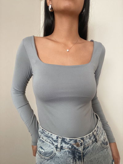 Body escote cuadrado modal soft