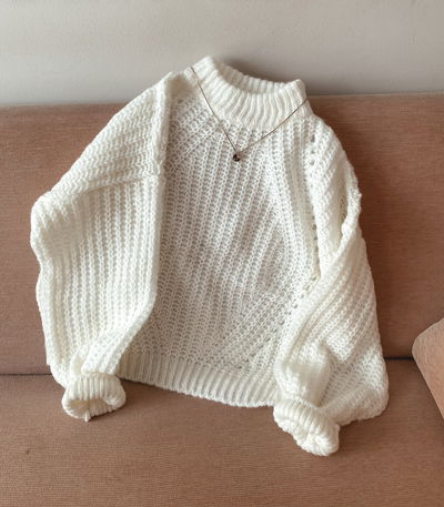 Sweater media polera