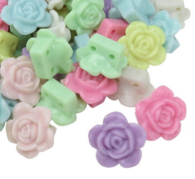 Flor doble pasante plásticas 500g