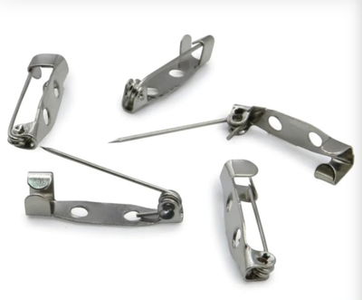 Base de Prendedor de Metal Color Niquel 2cm x 1.000 unidades