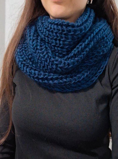 Bufanda cuello tejido