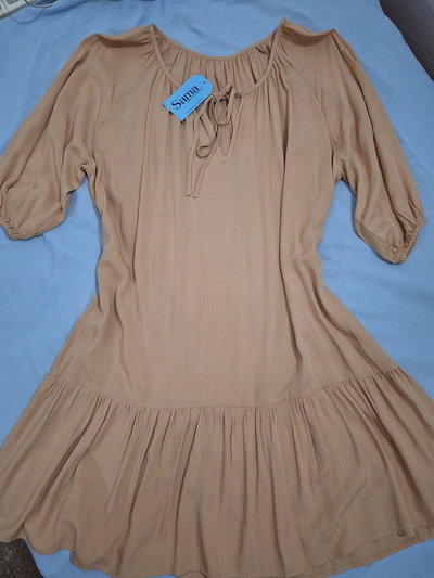 Vestido rayón amplio